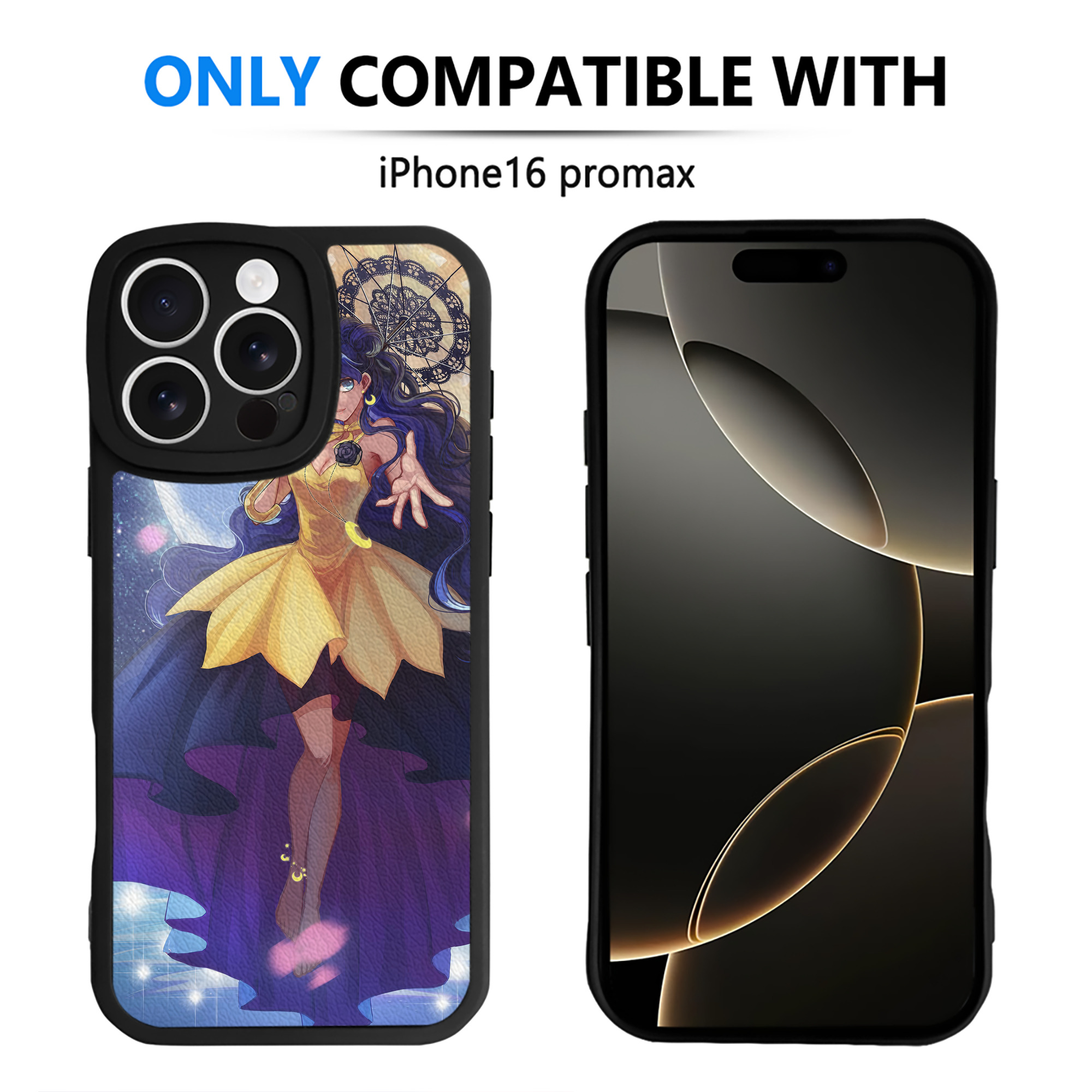 （画像用） 美少女戦士セーラームーン Sailor Moon 【iPhone 16シリーズ対応】シリコンスマホケース（レザー調） 材質：シリコン